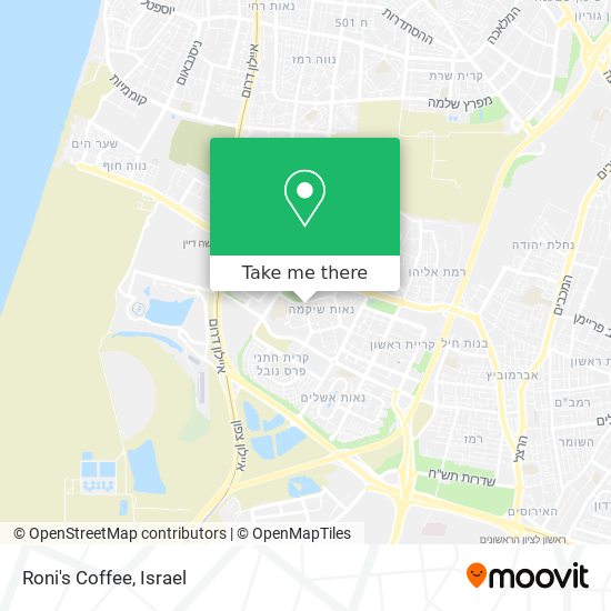 Roni's Coffee map