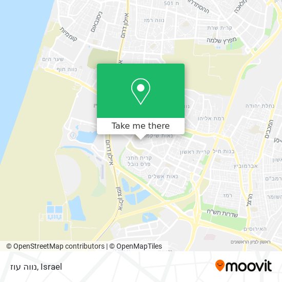 נווה עוז map