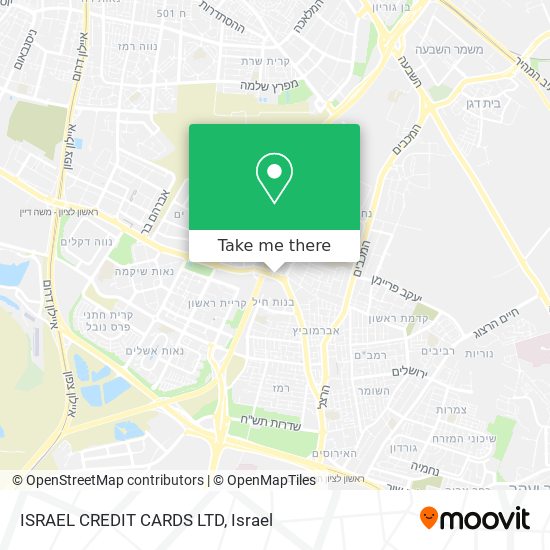 ISRAEL CREDIT CARDS LTD map