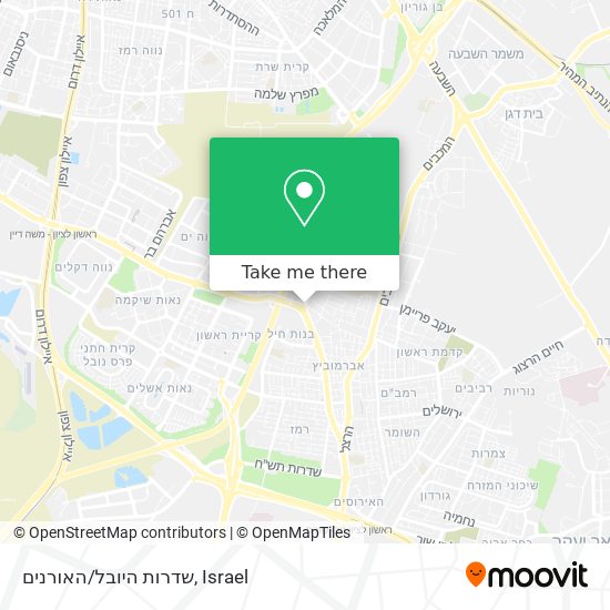 Карта שדרות היובל/האורנים