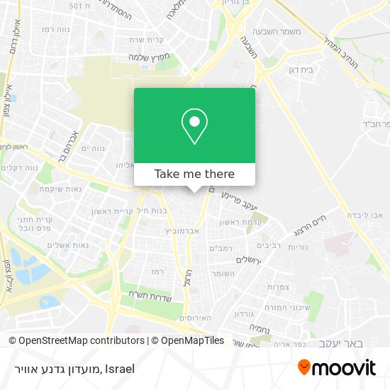 Карта מועדון גדנע אוויר