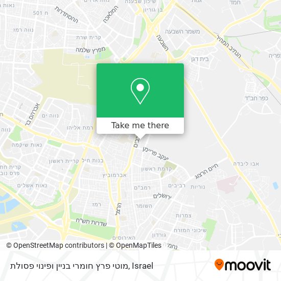 מוטי פרץ חומרי בניין ופינוי פסולת map