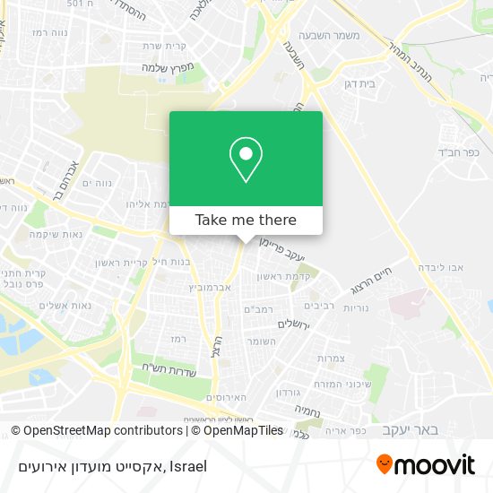 אקסייט מועדון אירועים map