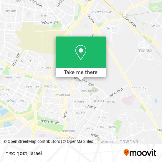 מוסך כפיר map