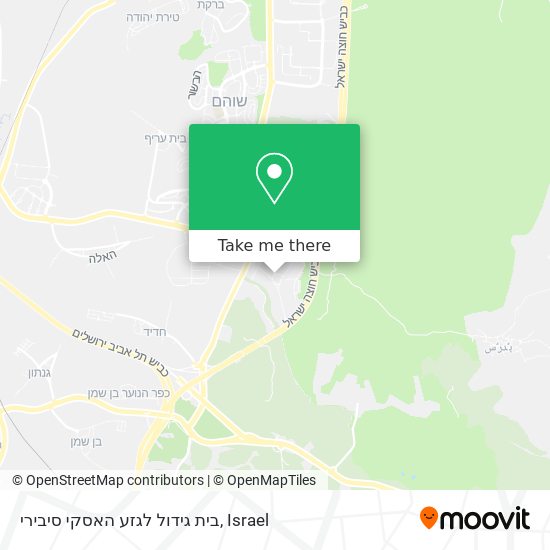 Карта בית גידול לגזע האסקי סיבירי