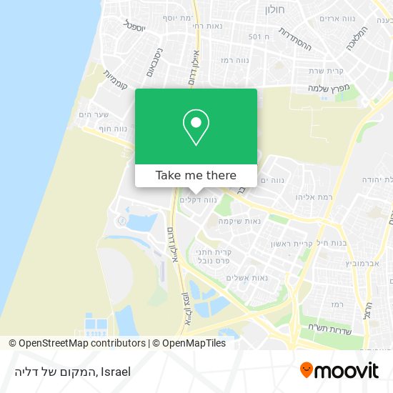 המקום של דליה map