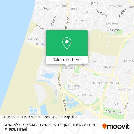 אושרית טיפוח הגוף - הסרת שיער לצמיתות וללא כאב ושיזוף map