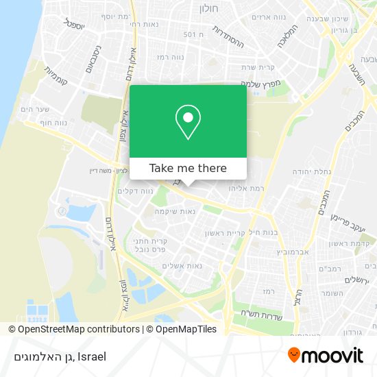 גן האלמוגים map