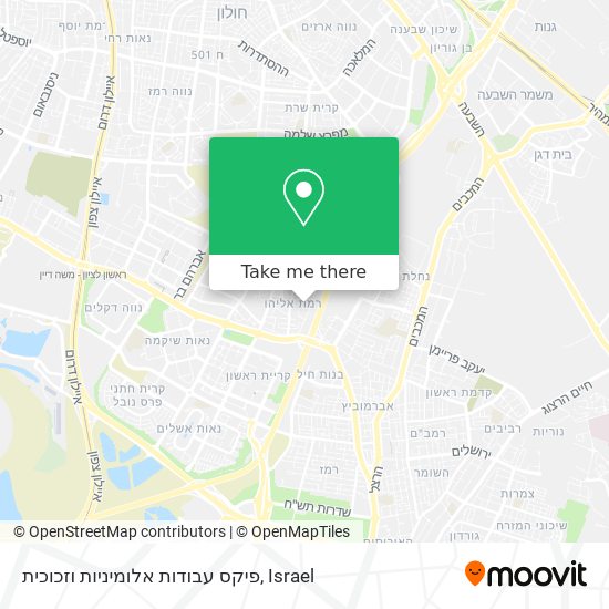 פיקס עבודות אלומיניות וזכוכית map