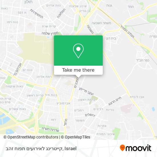 קייטרינג לאירועים תפוח זהב map