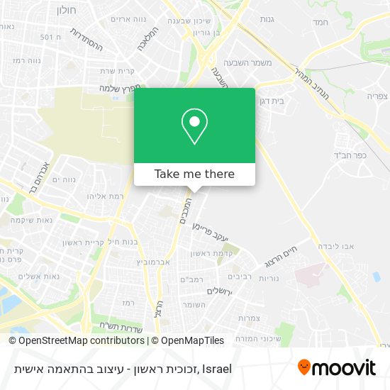 זכוכית ראשון - עיצוב בהתאמה אישית map