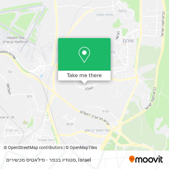 סטודיו בכפר - פילאטיס מכשירים map