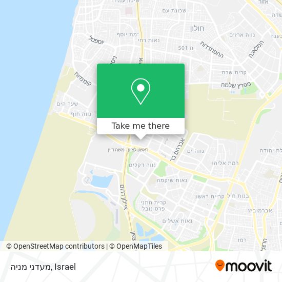 מעדני מניה map