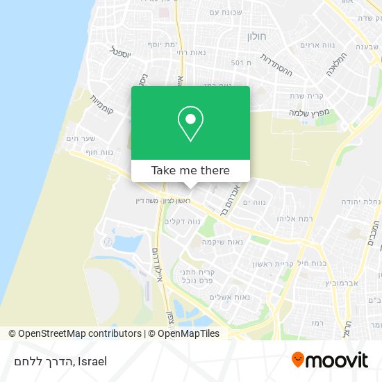 הדרך ללחם map