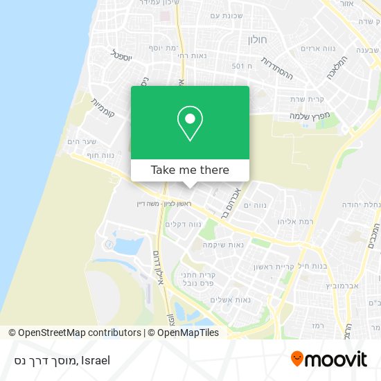 מוסך דרך נס map