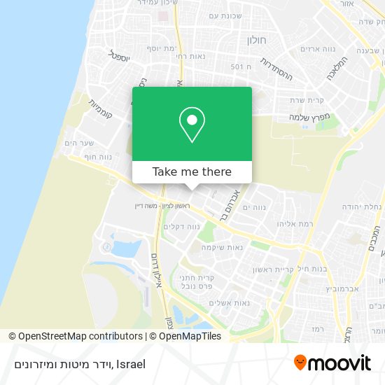 וידר מיטות ומיזרונים map