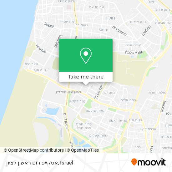 אסקייפ רום ראשון לציון map