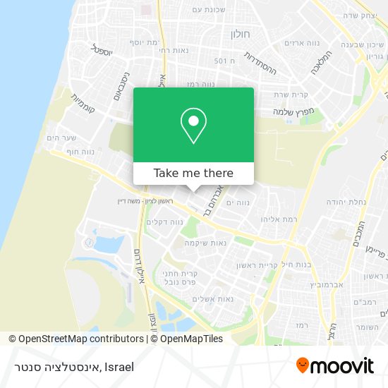 אינסטלציה סנטר map