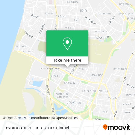 פרונטקס-מכון פרונט ממוחשב map