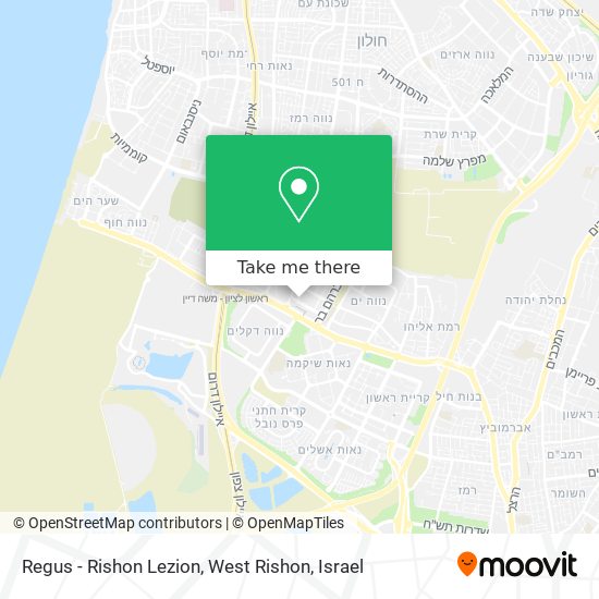 Regus - Rishon Lezion, West Rishon map