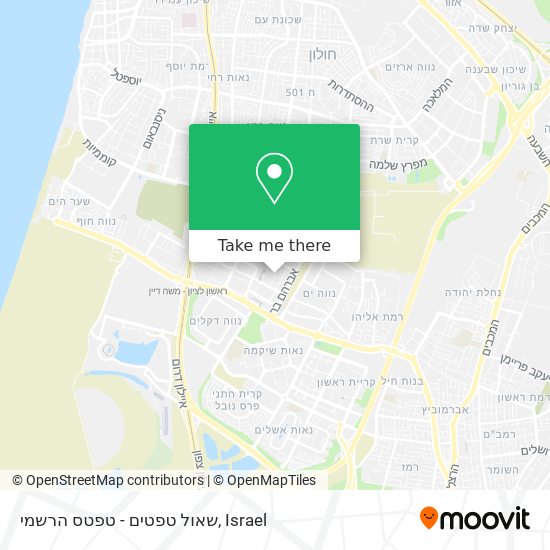 שאול טפטים - טפטס הרשמי map