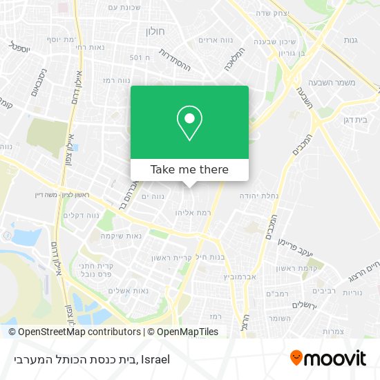 בית כנסת הכותל המערבי map