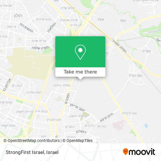 Карта StrongFirst Israel