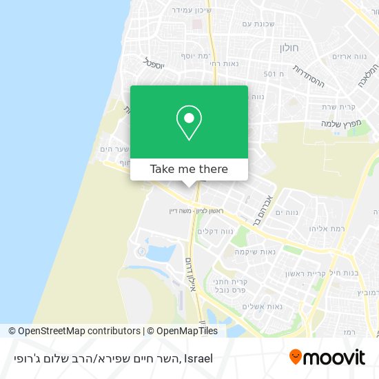 השר חיים שפירא/הרב שלום ג'רופי map