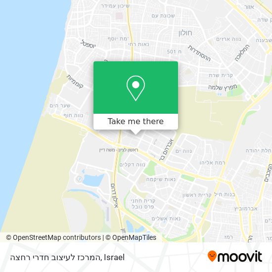 Карта המרכז לעיצוב חדרי רחצה