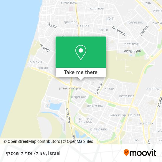 אצ ל/יוסף לישנסקי map