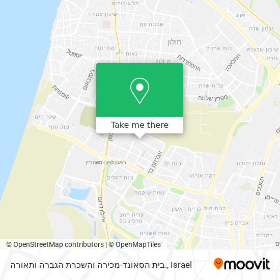 בית הסאונד-מכירה והשכרת הגברה ותאורה. map