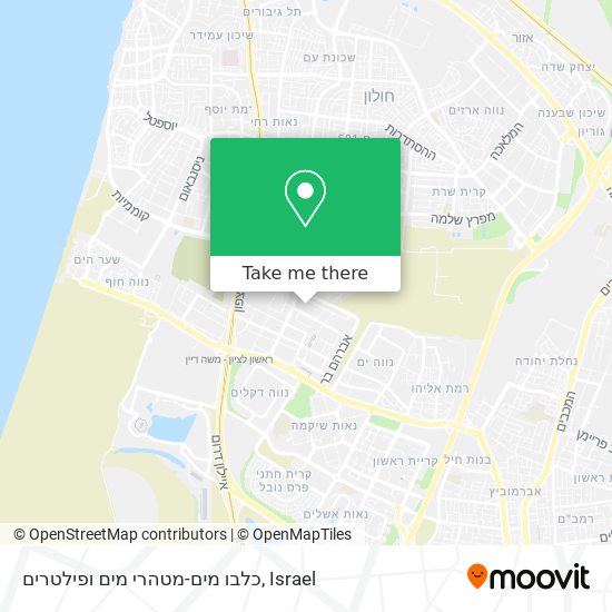 כלבו מים-מטהרי מים ופילטרים map