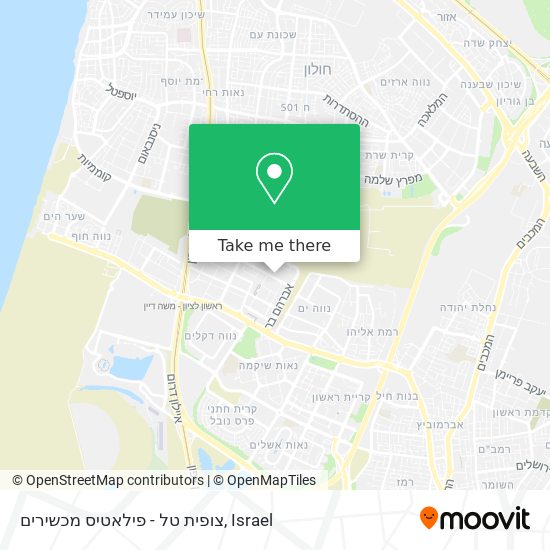 צופית טל - פילאטיס מכשירים map