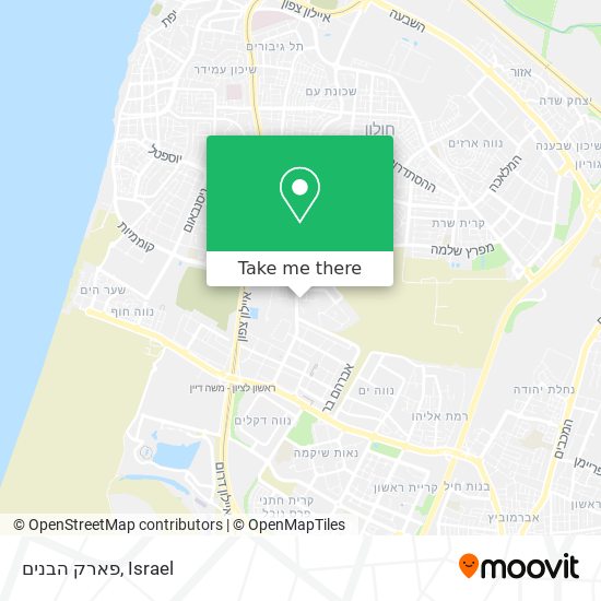 פארק הבנים map