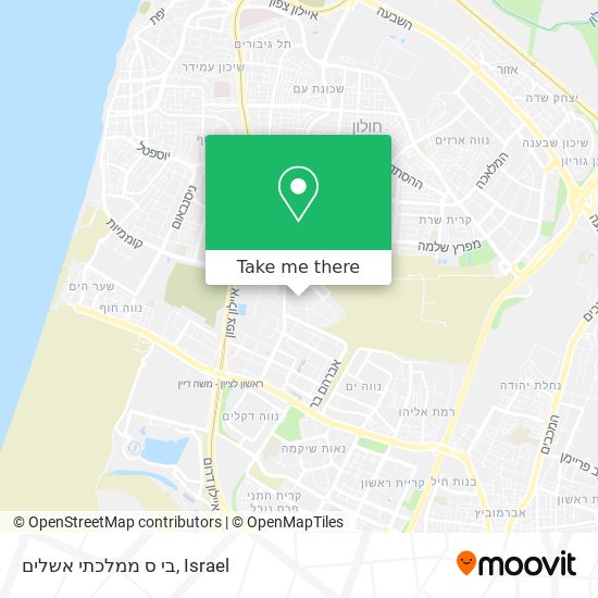 בי ס ממלכתי אשלים map