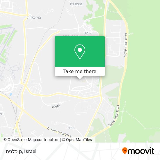 גן כלנית map