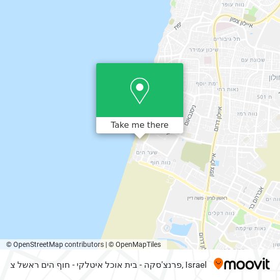 פרנצ'סקה - בית אוכל איטלקי - חוף הים ראשל צ map