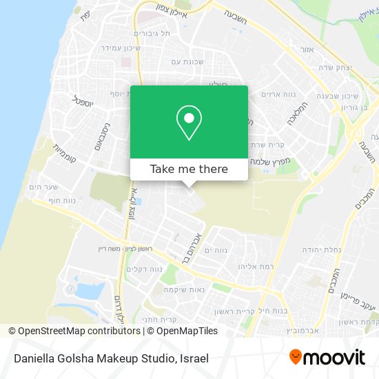 Daniella Golsha Makeup Studio map