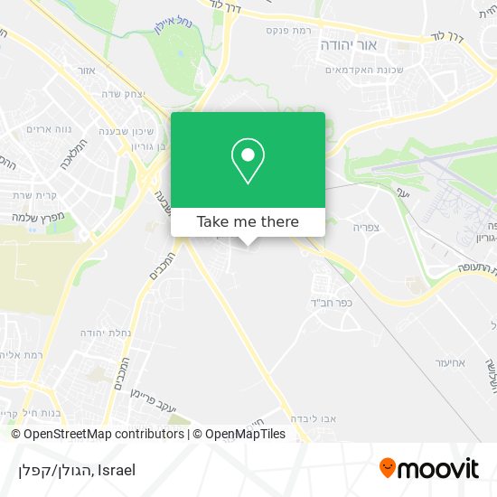 הגולן/קפלן map