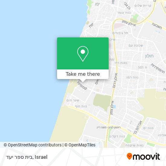 בית ספר יעד map