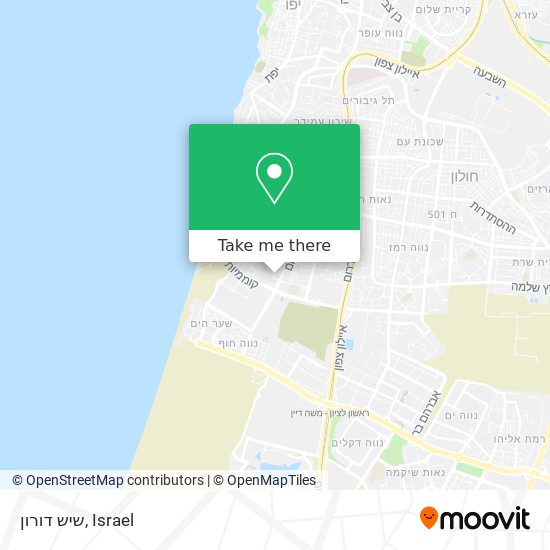 שיש דורון map