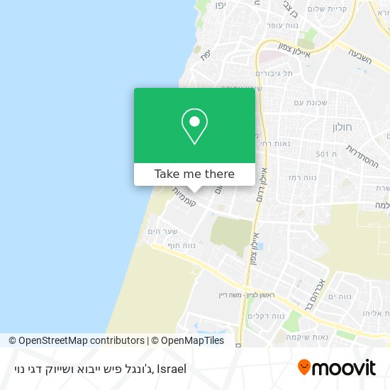 ג'ונגל פיש ייבוא ושייוק דגי נוי map