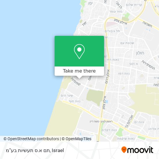 תם א.ס תעשיות בע''מ map