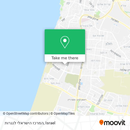 Карта המרכז הישראלי לנגרות