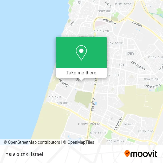 Карта מתנ ס עופר