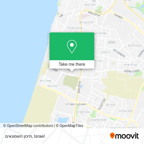 תיכון חשמונאים map