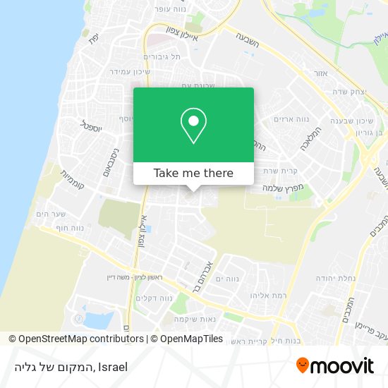 המקום של גליה map