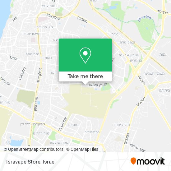 Isravape Store map