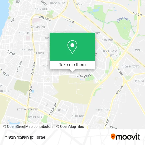 Карта קן השומר הצעיר