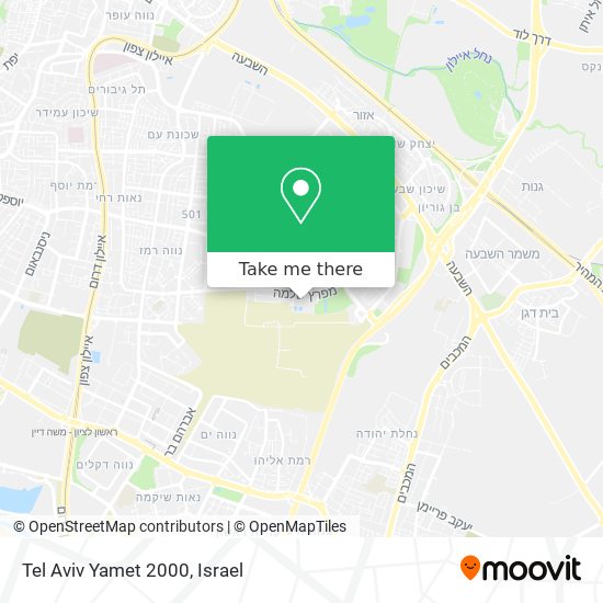 Карта Tel Aviv Yamet 2000